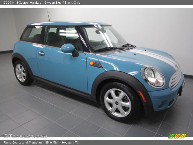 Oxygen Blue / Black/Grey 2009 Mini Cooper Hardtop