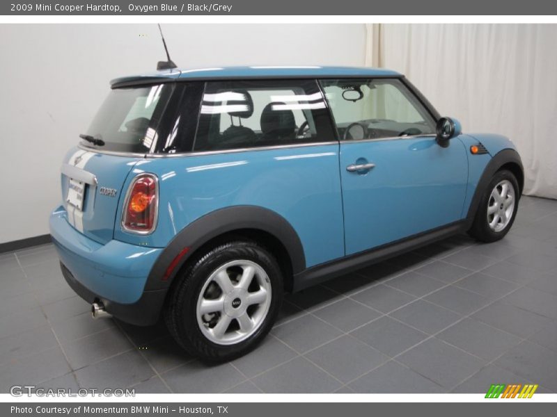 Oxygen Blue / Black/Grey 2009 Mini Cooper Hardtop
