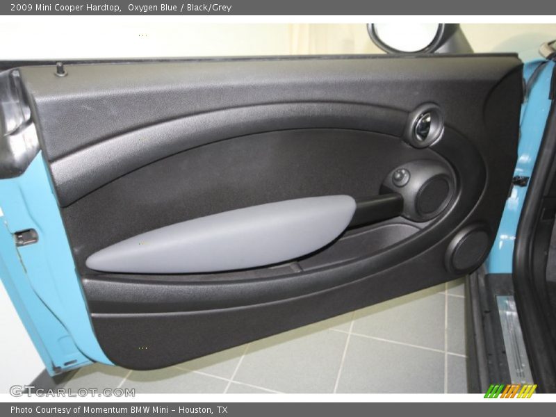 Oxygen Blue / Black/Grey 2009 Mini Cooper Hardtop