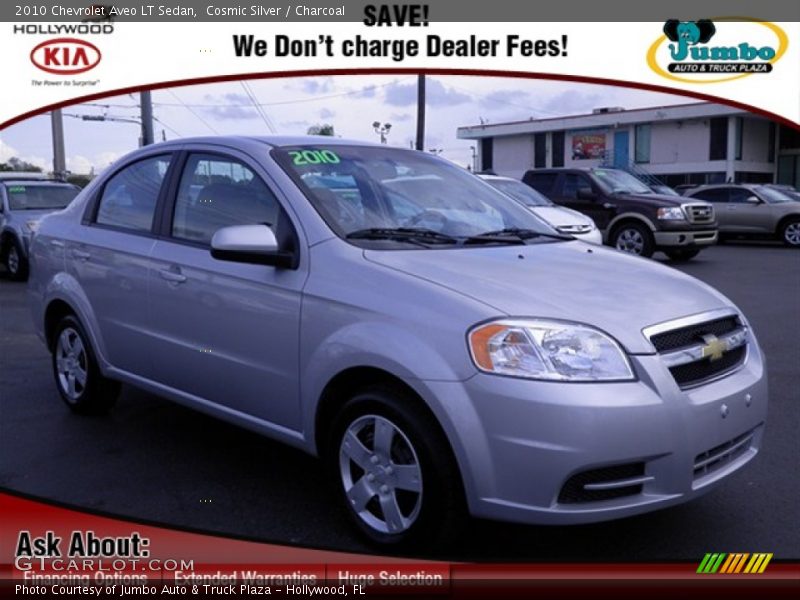 Cosmic Silver / Charcoal 2010 Chevrolet Aveo LT Sedan