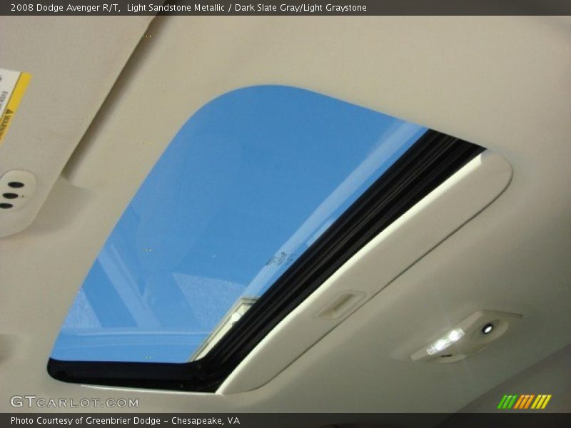 Light Sandstone Metallic / Dark Slate Gray/Light Graystone 2008 Dodge Avenger R/T