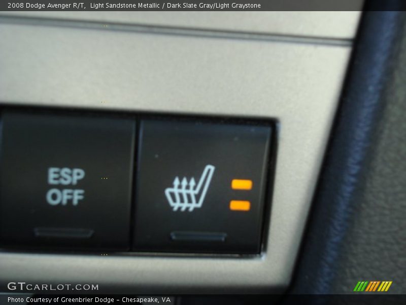 Light Sandstone Metallic / Dark Slate Gray/Light Graystone 2008 Dodge Avenger R/T