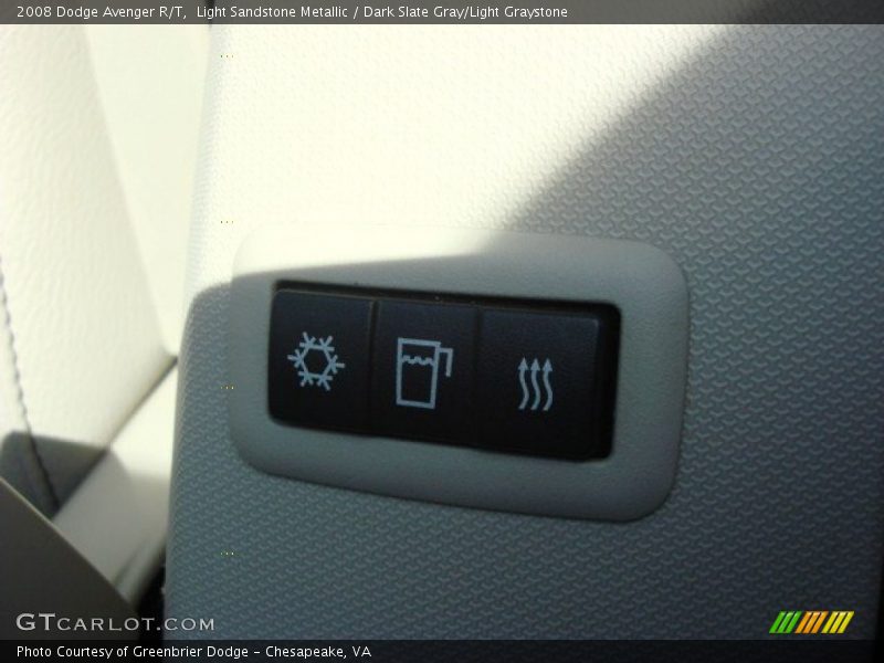 Light Sandstone Metallic / Dark Slate Gray/Light Graystone 2008 Dodge Avenger R/T