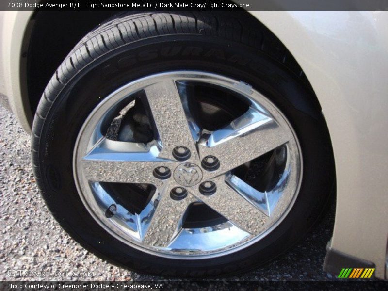 Light Sandstone Metallic / Dark Slate Gray/Light Graystone 2008 Dodge Avenger R/T