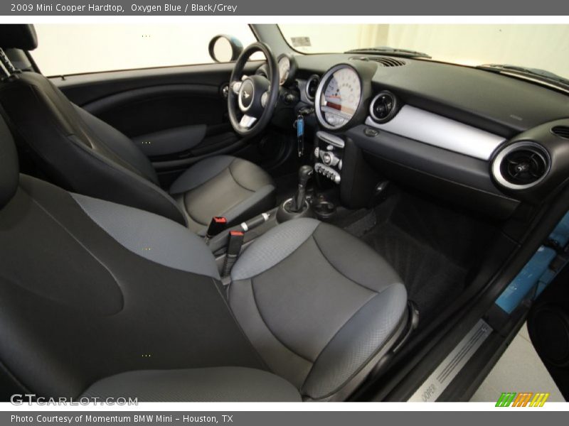 Oxygen Blue / Black/Grey 2009 Mini Cooper Hardtop