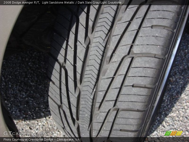 Light Sandstone Metallic / Dark Slate Gray/Light Graystone 2008 Dodge Avenger R/T