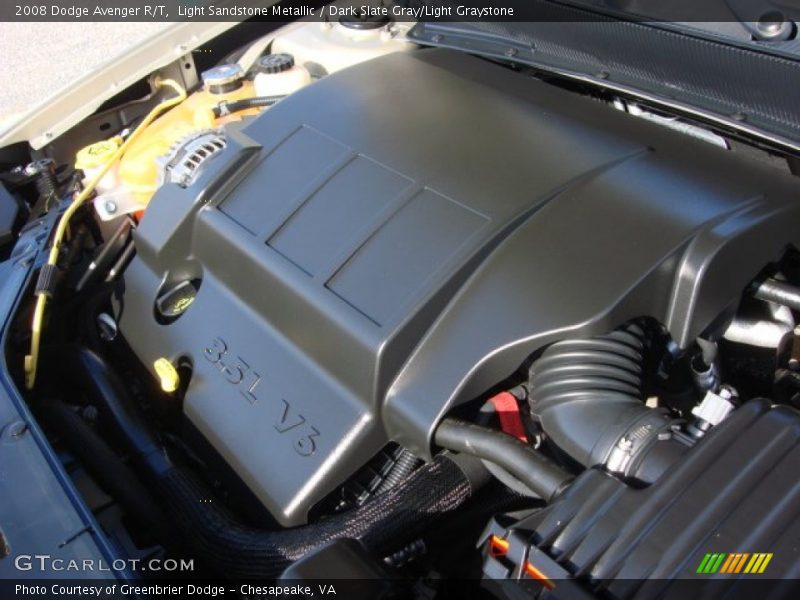 Light Sandstone Metallic / Dark Slate Gray/Light Graystone 2008 Dodge Avenger R/T