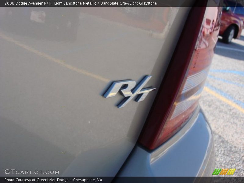 Light Sandstone Metallic / Dark Slate Gray/Light Graystone 2008 Dodge Avenger R/T