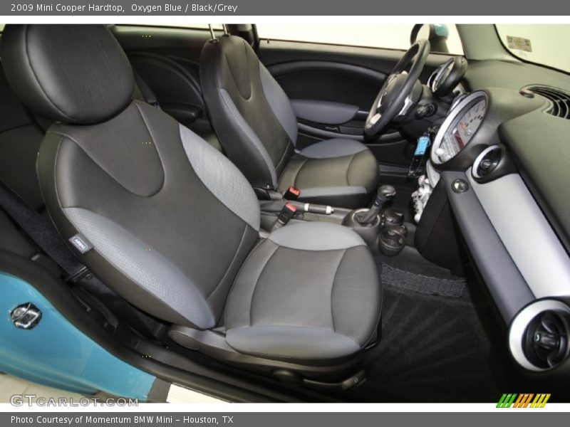 Oxygen Blue / Black/Grey 2009 Mini Cooper Hardtop