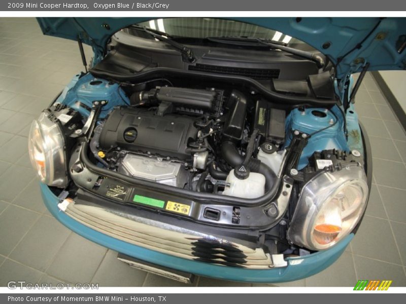 Oxygen Blue / Black/Grey 2009 Mini Cooper Hardtop
