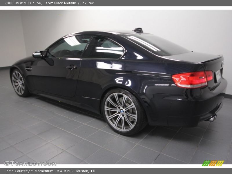 Jerez Black Metallic / Fox Red 2008 BMW M3 Coupe