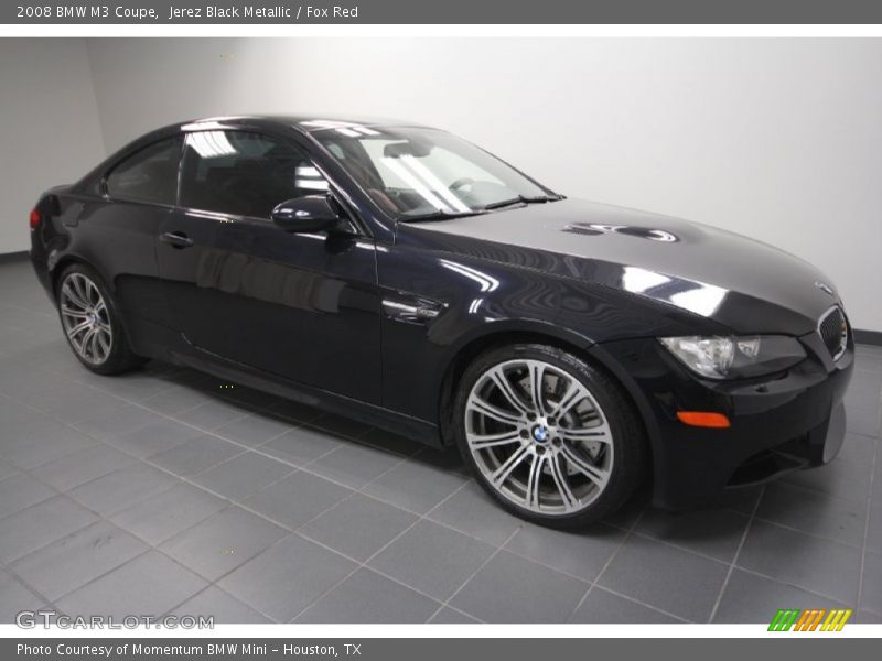 Jerez Black Metallic / Fox Red 2008 BMW M3 Coupe