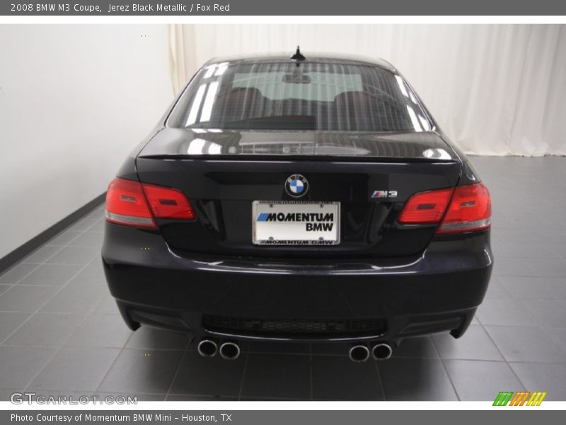 Jerez Black Metallic / Fox Red 2008 BMW M3 Coupe