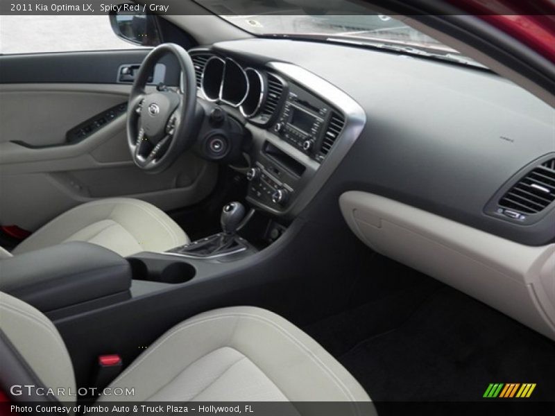 Spicy Red / Gray 2011 Kia Optima LX
