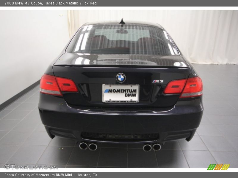 Jerez Black Metallic / Fox Red 2008 BMW M3 Coupe