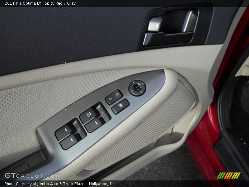 Spicy Red / Gray 2011 Kia Optima LX
