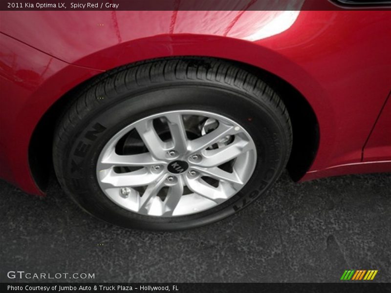Spicy Red / Gray 2011 Kia Optima LX