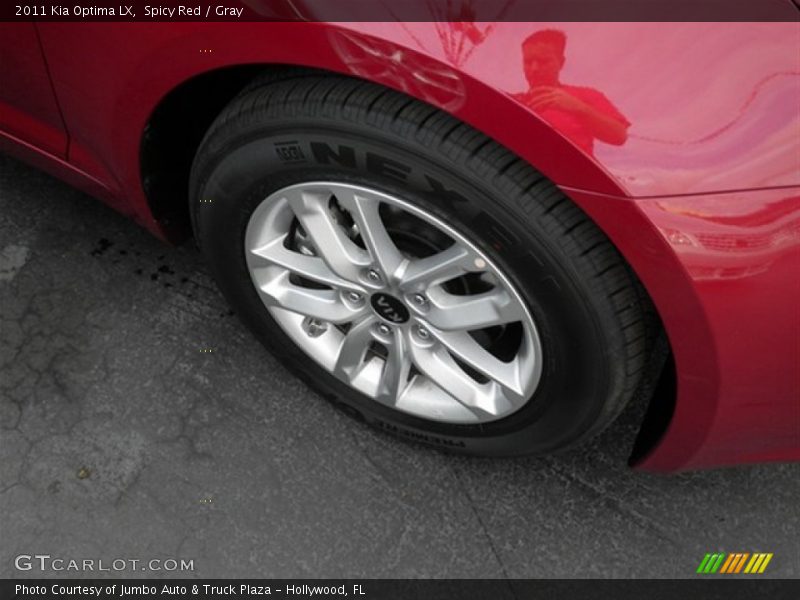 Spicy Red / Gray 2011 Kia Optima LX