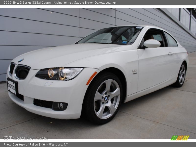 Alpine White / Saddle Brown Dakota Leather 2009 BMW 3 Series 328xi Coupe