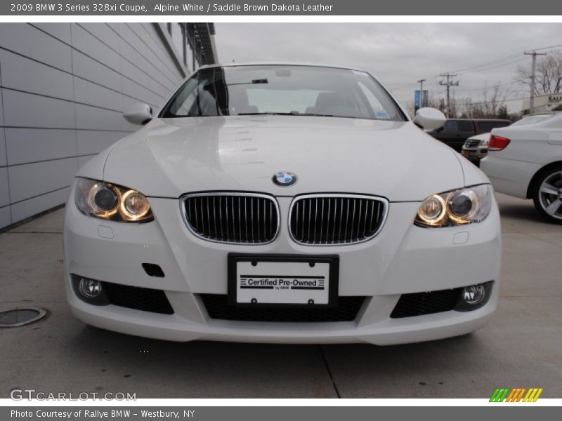 Alpine White / Saddle Brown Dakota Leather 2009 BMW 3 Series 328xi Coupe