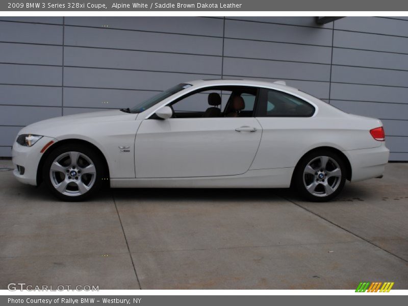 Alpine White / Saddle Brown Dakota Leather 2009 BMW 3 Series 328xi Coupe