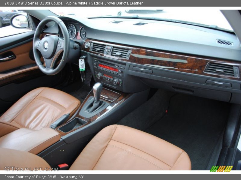Alpine White / Saddle Brown Dakota Leather 2009 BMW 3 Series 328xi Coupe