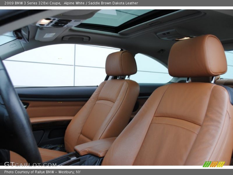 Alpine White / Saddle Brown Dakota Leather 2009 BMW 3 Series 328xi Coupe