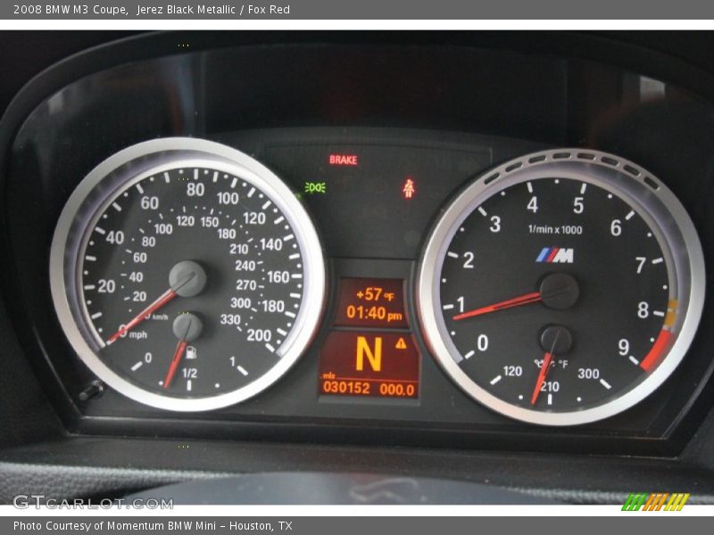  2008 M3 Coupe Coupe Gauges