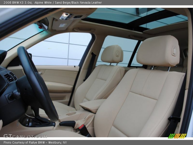 Alpine White / Sand Beige/Black Nevada Leather 2008 BMW X3 3.0si