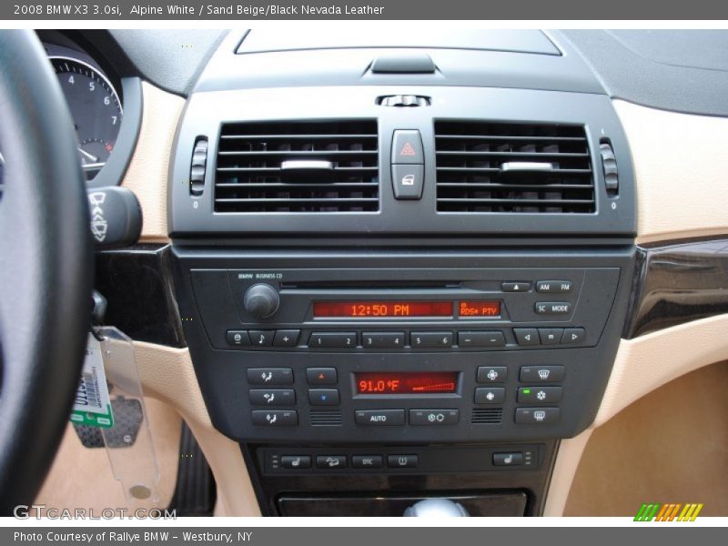 Alpine White / Sand Beige/Black Nevada Leather 2008 BMW X3 3.0si