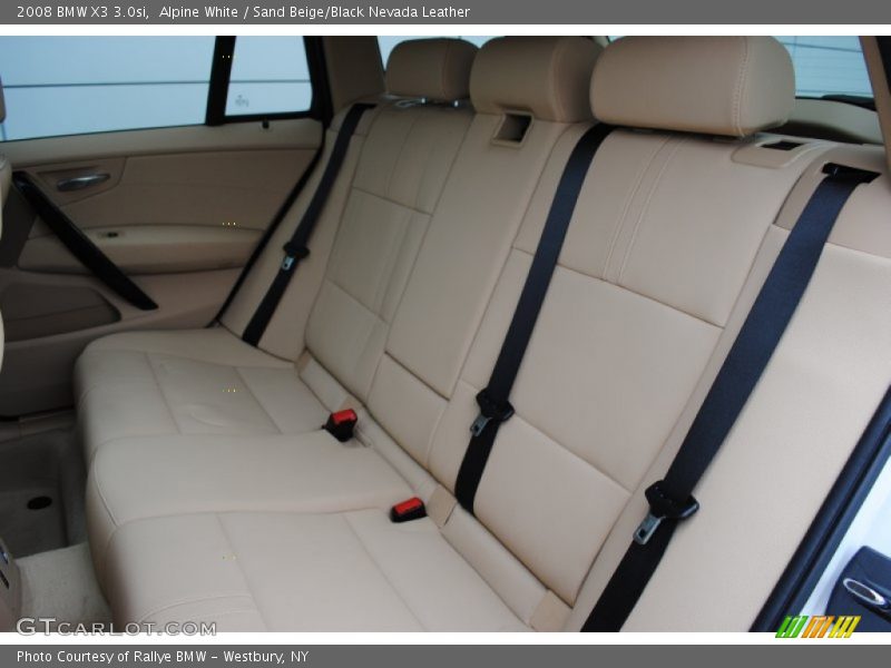 Alpine White / Sand Beige/Black Nevada Leather 2008 BMW X3 3.0si