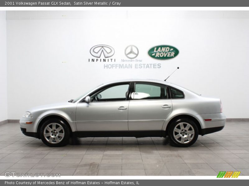 Satin Silver Metallic / Gray 2001 Volkswagen Passat GLX Sedan