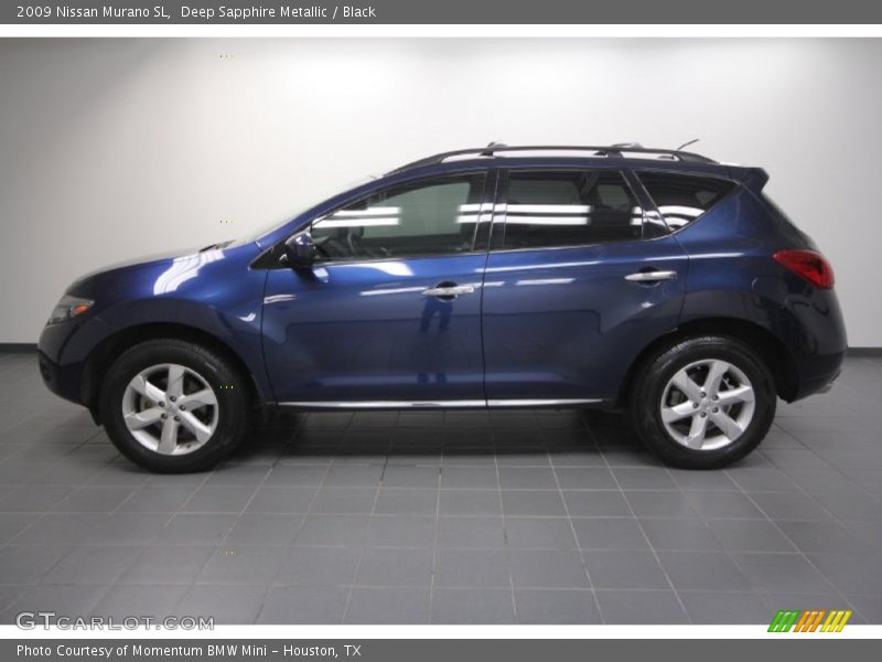 Deep Sapphire Metallic / Black 2009 Nissan Murano SL