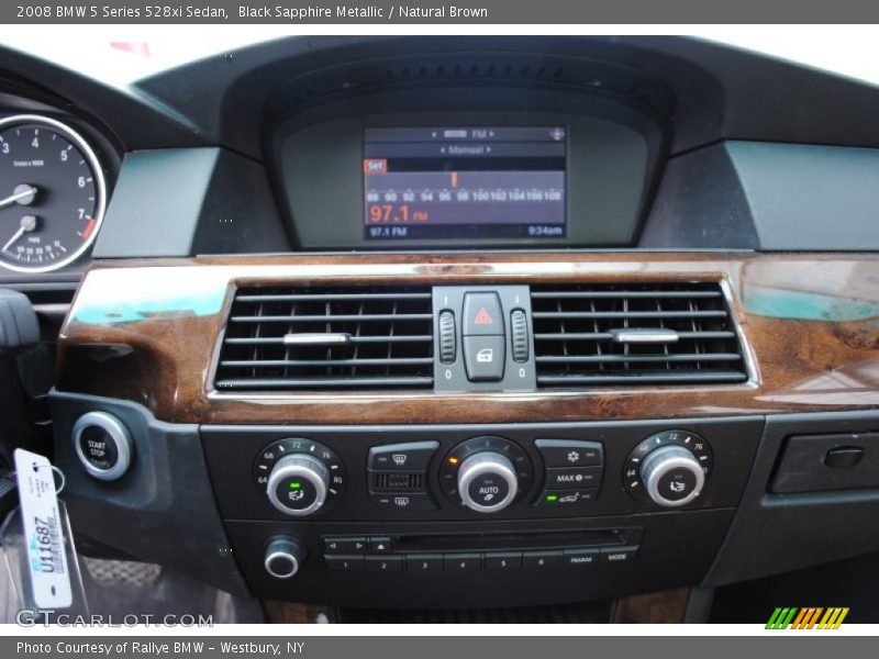 Black Sapphire Metallic / Natural Brown 2008 BMW 5 Series 528xi Sedan