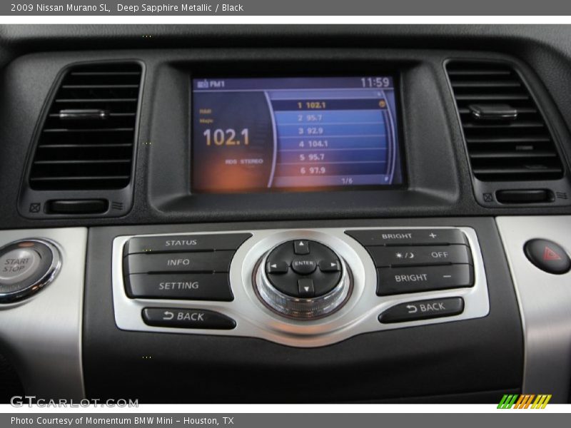 Deep Sapphire Metallic / Black 2009 Nissan Murano SL