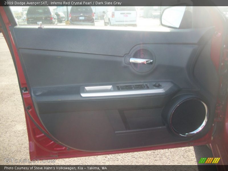 Inferno Red Crystal Pearl / Dark Slate Gray 2009 Dodge Avenger SXT