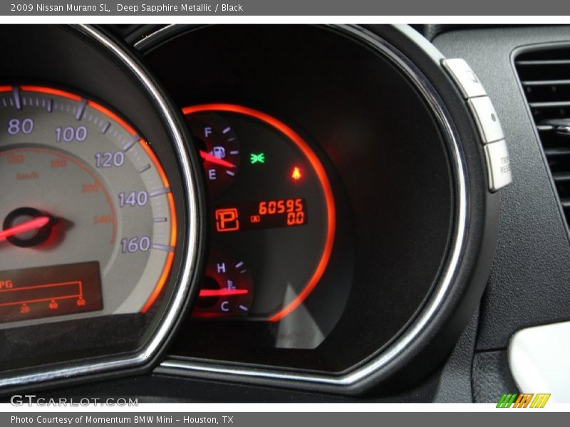 Deep Sapphire Metallic / Black 2009 Nissan Murano SL