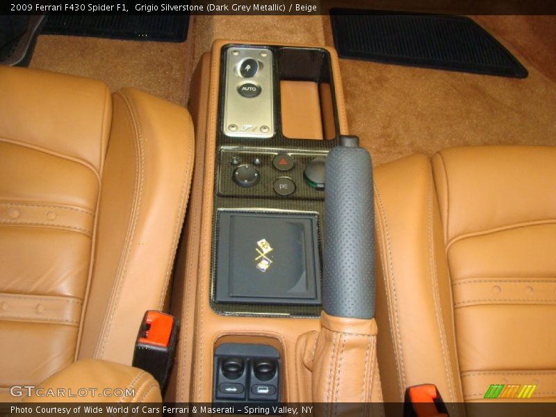 Grigio Silverstone (Dark Grey Metallic) / Beige 2009 Ferrari F430 Spider F1
