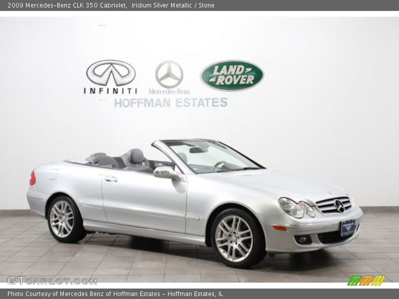 Iridium Silver Metallic / Stone 2009 Mercedes-Benz CLK 350 Cabriolet