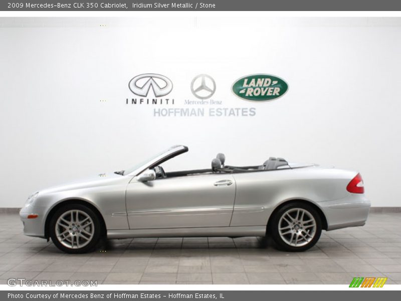 Iridium Silver Metallic / Stone 2009 Mercedes-Benz CLK 350 Cabriolet