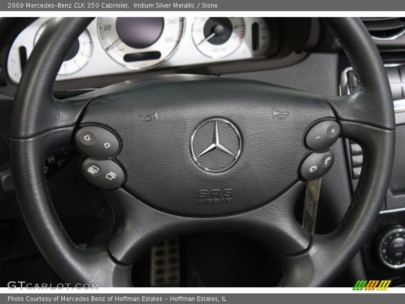 Iridium Silver Metallic / Stone 2009 Mercedes-Benz CLK 350 Cabriolet