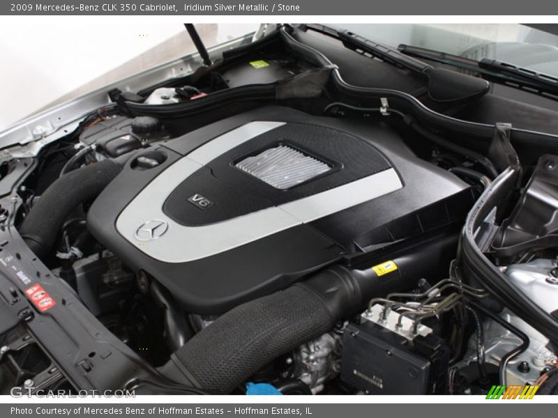 Iridium Silver Metallic / Stone 2009 Mercedes-Benz CLK 350 Cabriolet