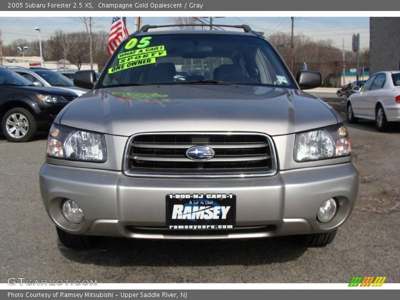 Champagne Gold Opalescent / Gray 2005 Subaru Forester 2.5 XS