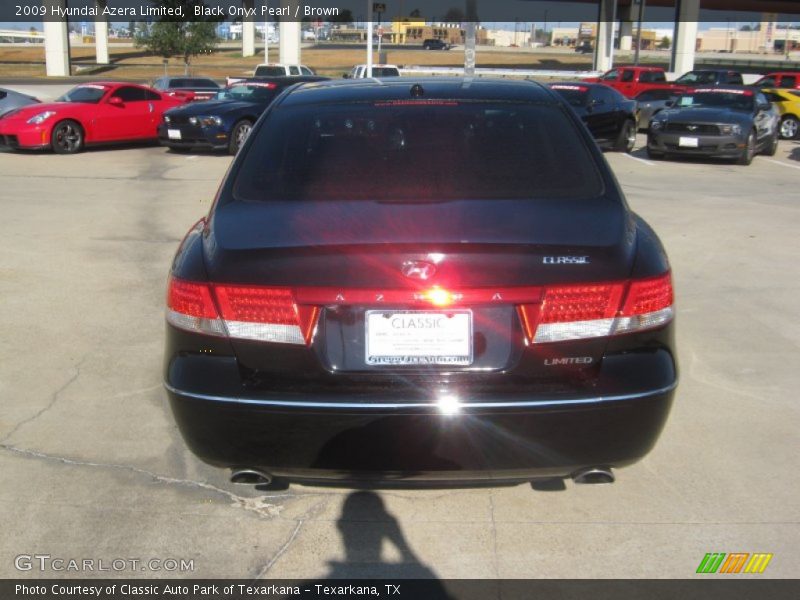 Black Onyx Pearl / Brown 2009 Hyundai Azera Limited