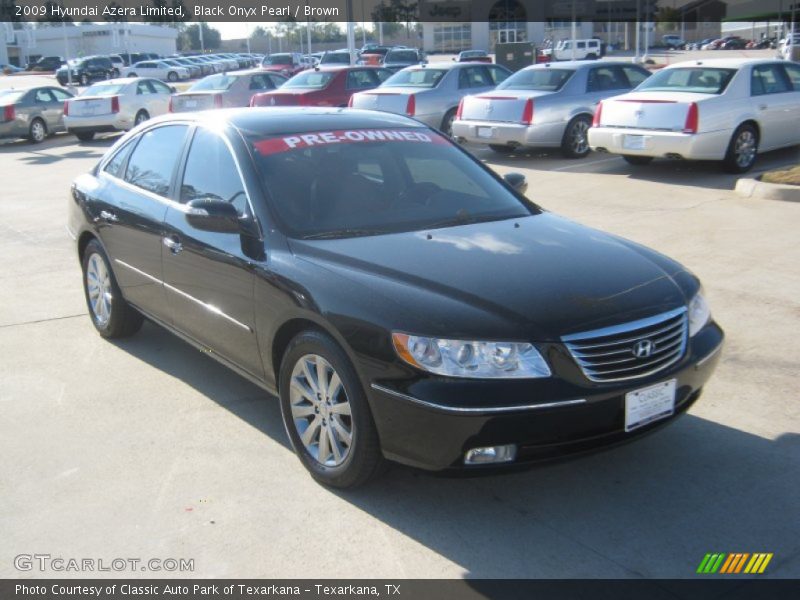 Black Onyx Pearl / Brown 2009 Hyundai Azera Limited