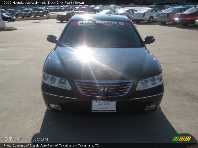 Black Onyx Pearl / Brown 2009 Hyundai Azera Limited