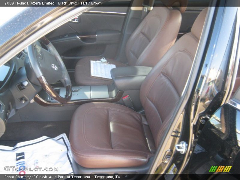 Black Onyx Pearl / Brown 2009 Hyundai Azera Limited