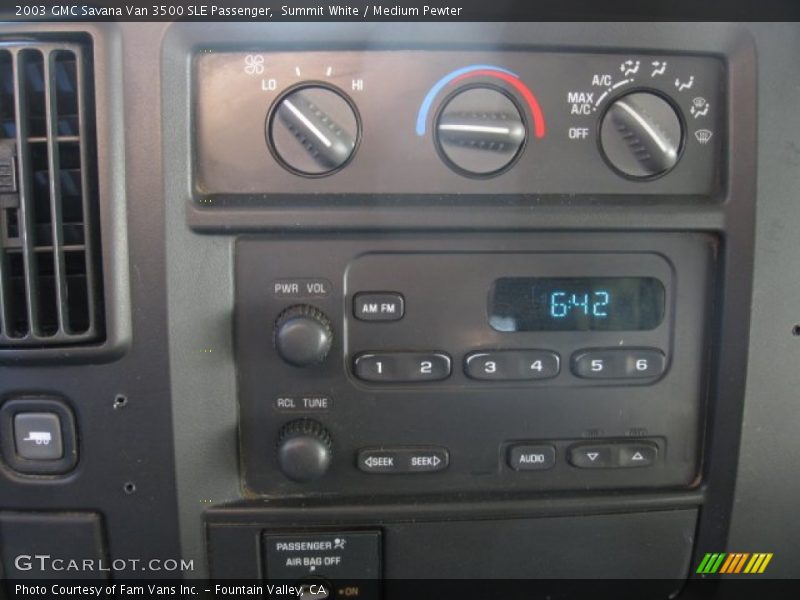 Summit White / Medium Pewter 2003 GMC Savana Van 3500 SLE Passenger