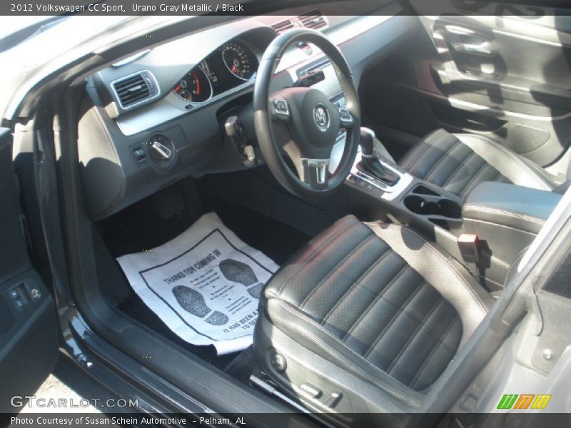 Urano Gray Metallic / Black 2012 Volkswagen CC Sport