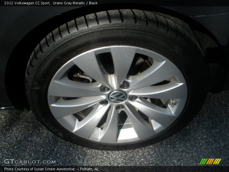 Urano Gray Metallic / Black 2012 Volkswagen CC Sport
